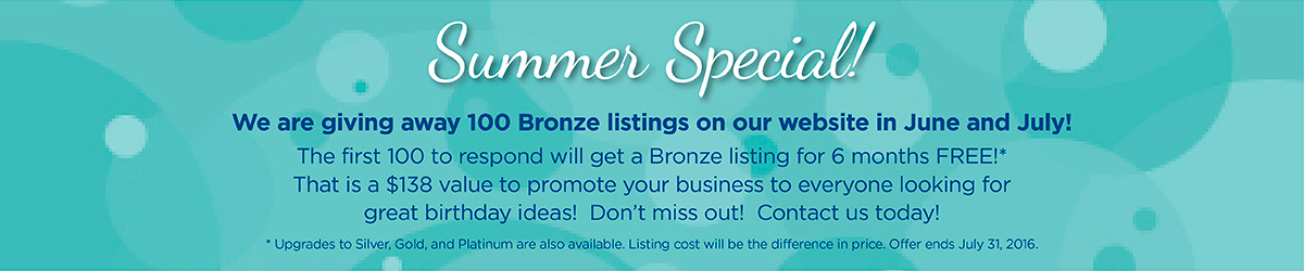 Birthday BOOM! Spring Special